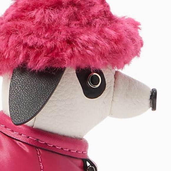 NEW Kate Spade Dachshund Claude Key Chain Festive Pink - Picture 12 of 15